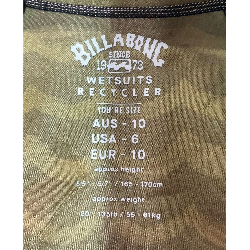 NWOT Billabong | Salty Dayz Wetsuit Springsuit 6 Pink Longsleeve Front Zip - Picture 6 of 7
